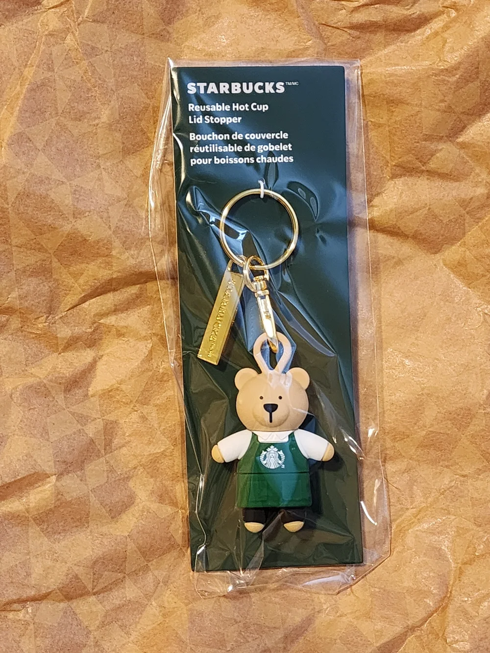 Starbucks Bear Keychain – Green Apron